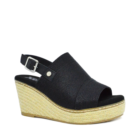 Alpargatas de plataforma Calgary Negro