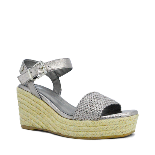 Alpargatas de Plataforma Merlo Plomo