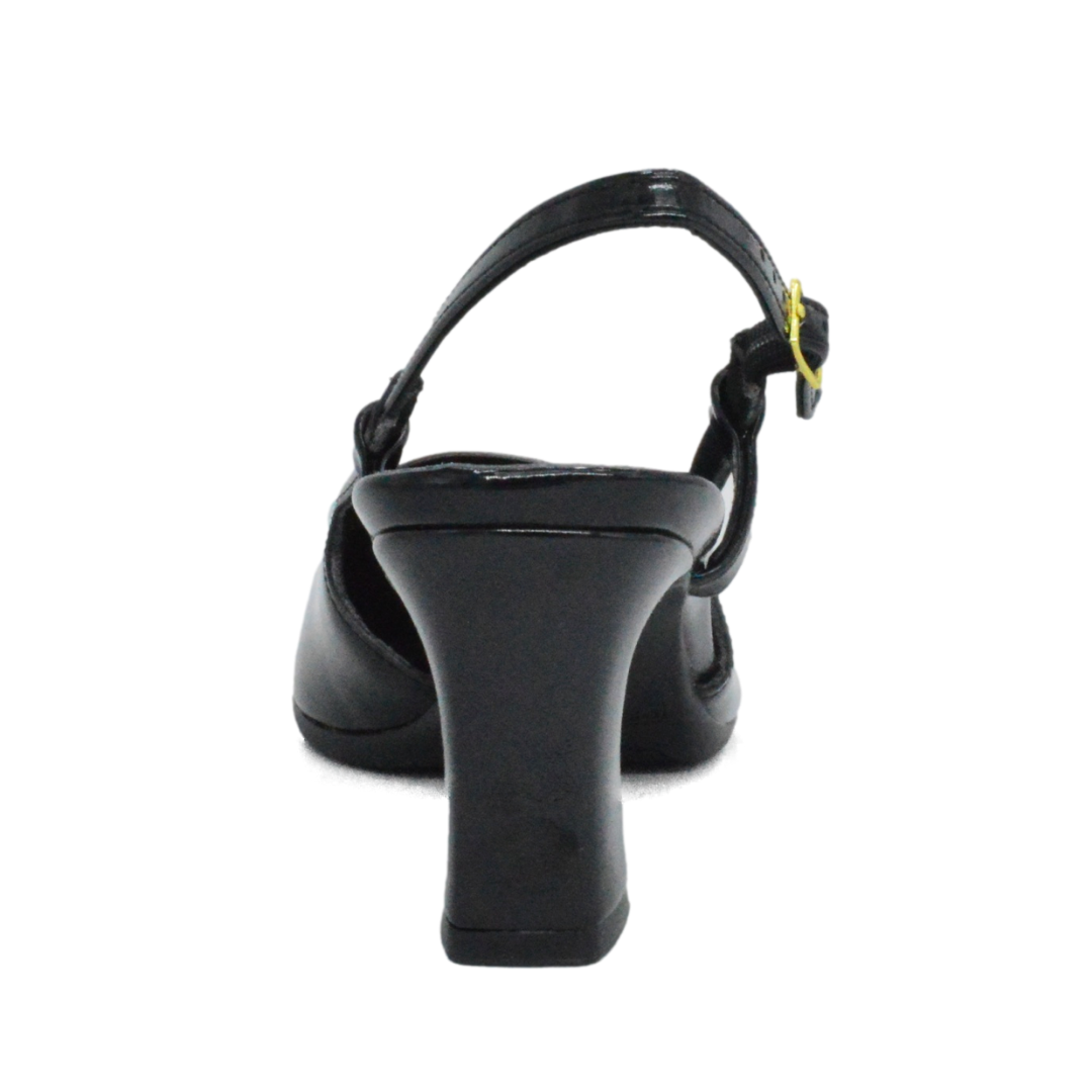 Zapatilla Stiletto Brisia Negro