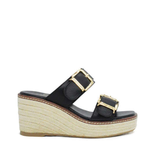 Alpargatas de plataforma Peto Negro