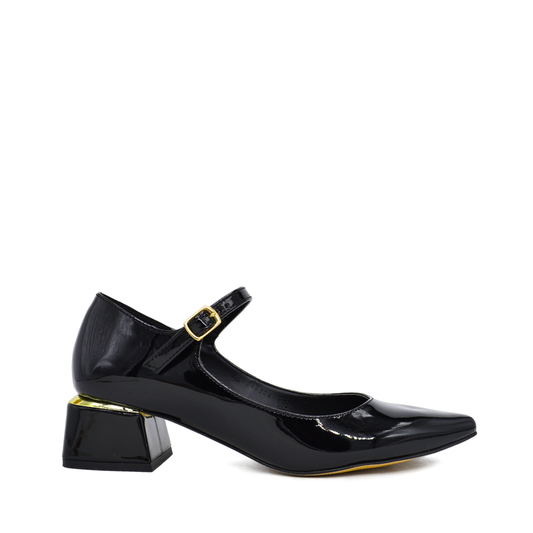 Zapatilla Stiletto Bajita Madrid Negro