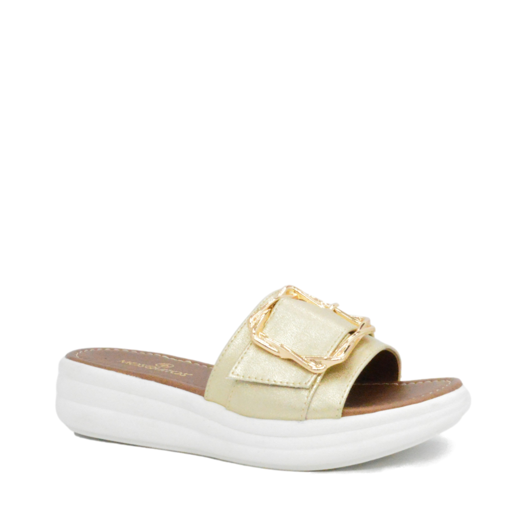 Sandalias Plataforma Zamora Oro