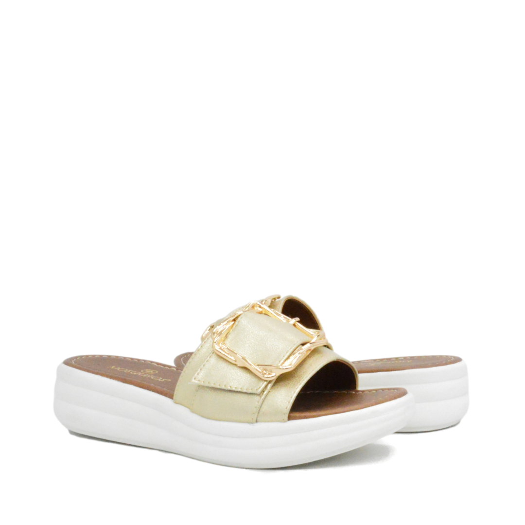 Sandalias Plataforma Zamora Oro