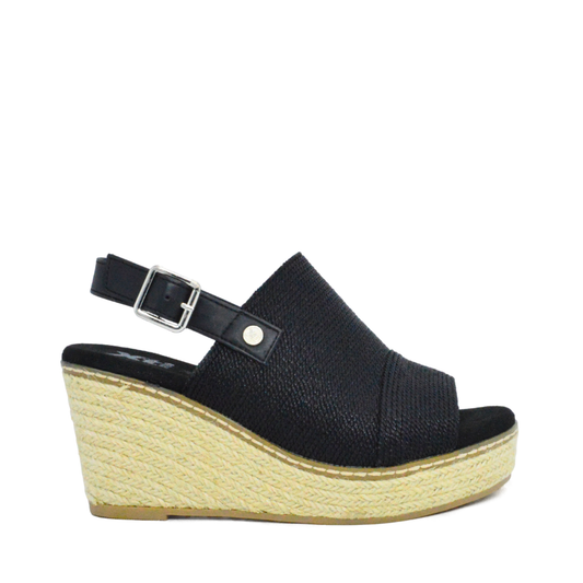 Alpargatas de plataforma Calgary Negro