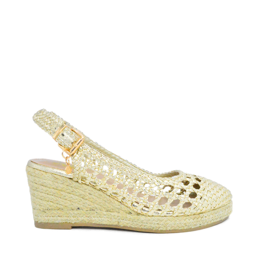 Alpargatas De Plataforma Quebec Oro