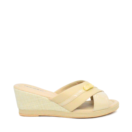 Sueco De Plataforma Claudia Beige