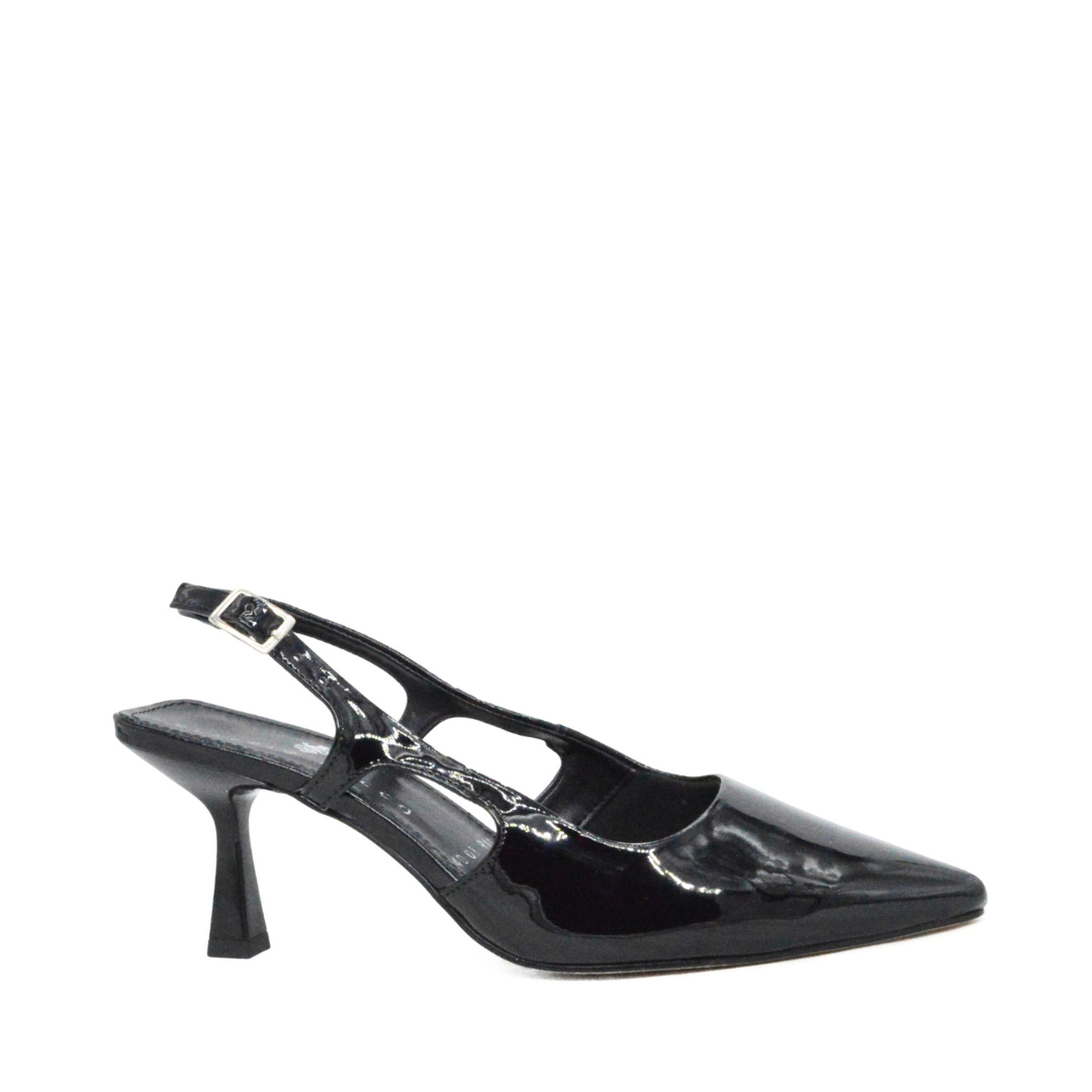 Zapatilla Stiletto Mediana Marta Negro