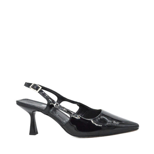 Zapatilla Stiletto Mediana Marta Negro