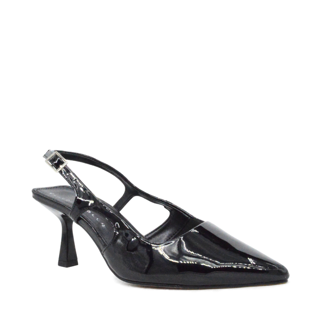 Zapatilla Stiletto Mediana Marta Negro