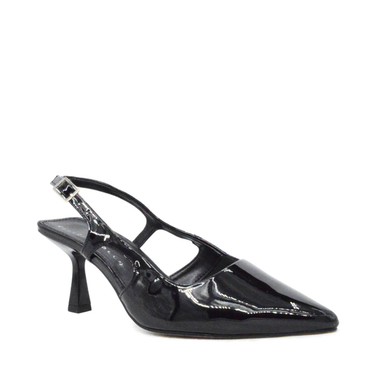 Zapatilla Stiletto Mediana Marta Negro