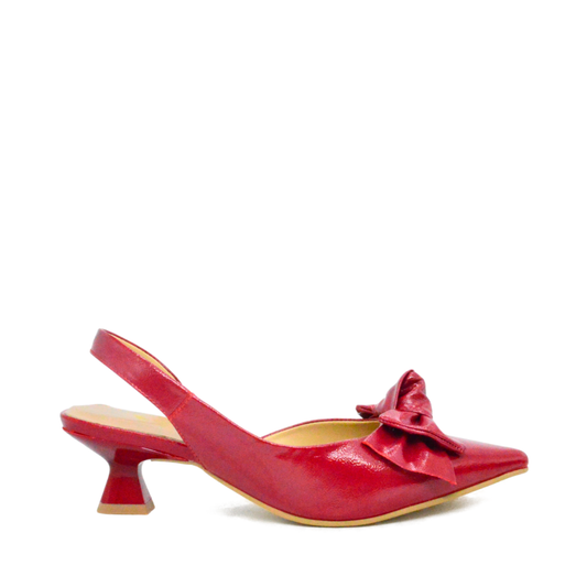 Zapatilla Stiletto Moron Rojo