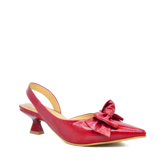 Zapatilla Stiletto Moron Rojo