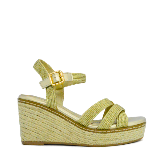 Alpargatas de Plataforma Goya Oro